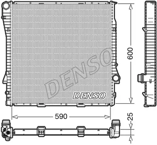 воден радиатор DENSO DRM05113