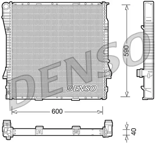 воден радиатор DENSO DRM05114