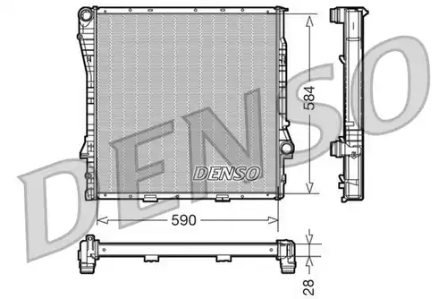 воден радиатор DENSO DRM05116
