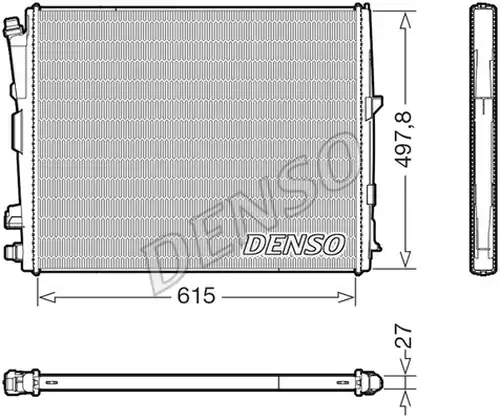 воден радиатор DENSO DRM05123