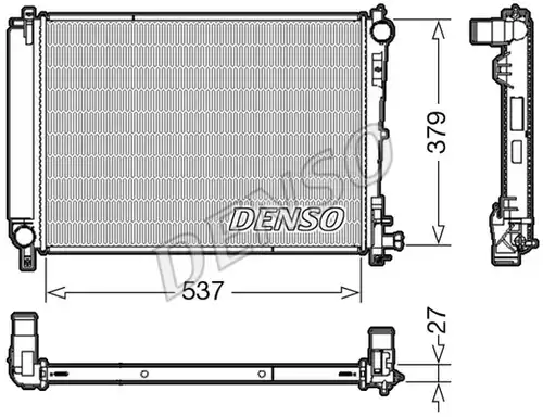 воден радиатор DENSO DRM06003