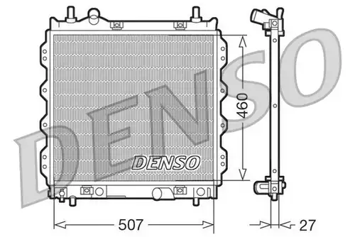воден радиатор DENSO DRM06005