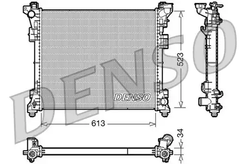 воден радиатор DENSO DRM06006