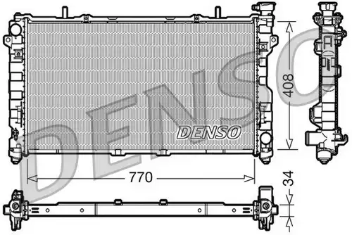 воден радиатор DENSO DRM06012
