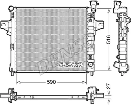 воден радиатор DENSO DRM06031