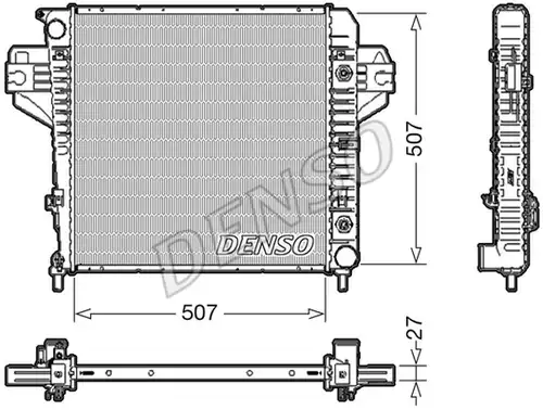 воден радиатор DENSO DRM06033