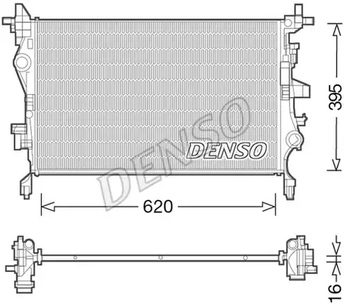 воден радиатор DENSO DRM06036