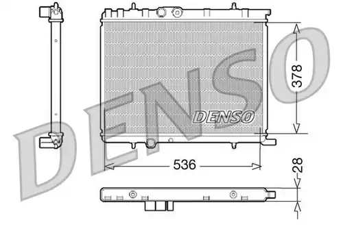 воден радиатор DENSO DRM07021