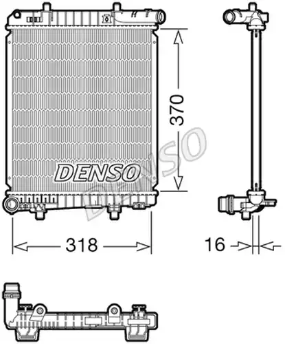 воден радиатор DENSO DRM07062