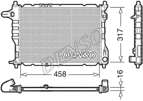 воден радиатор DENSO DRM08005