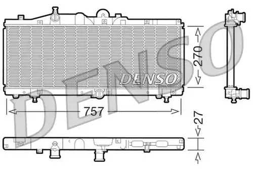 воден радиатор DENSO DRM09011