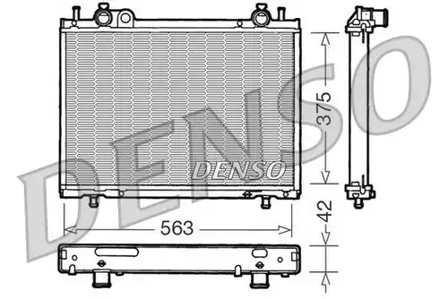 воден радиатор DENSO DRM09021