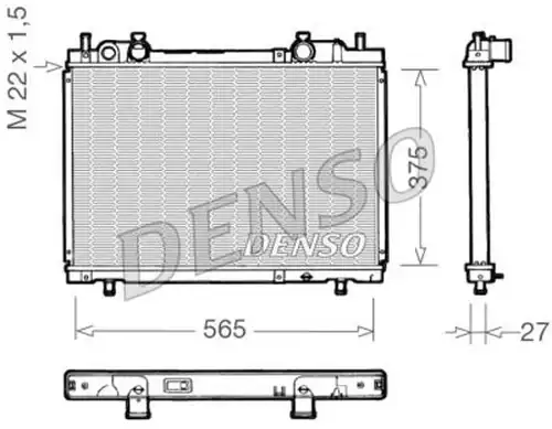 воден радиатор DENSO DRM09025