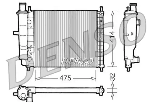 воден радиатор DENSO DRM09028