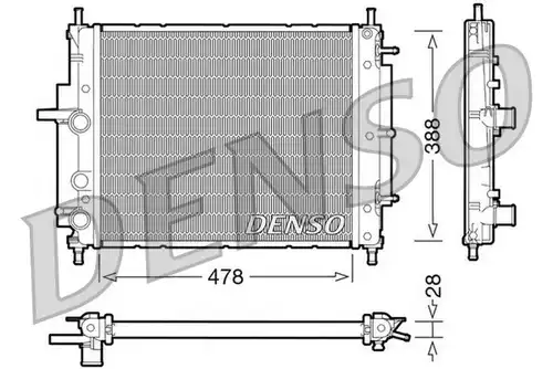воден радиатор DENSO DRM09032