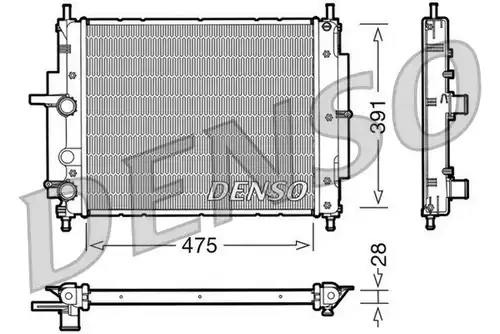 воден радиатор DENSO DRM09036