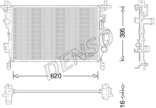 воден радиатор DENSO DRM09044