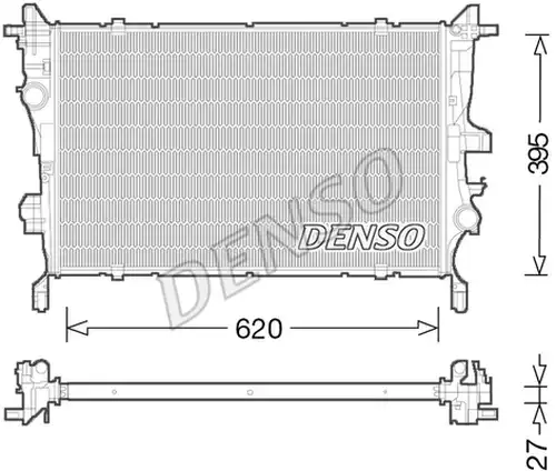 воден радиатор DENSO DRM09045
