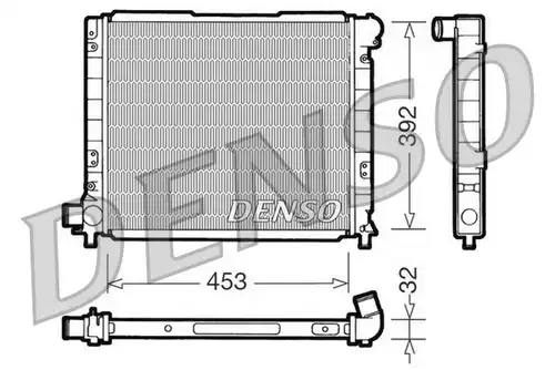 воден радиатор DENSO DRM09051
