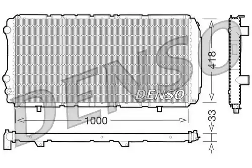 воден радиатор DENSO DRM09075