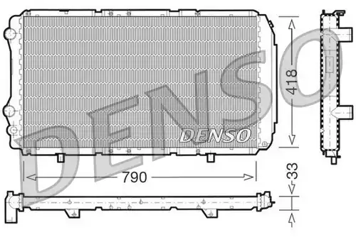 воден радиатор DENSO DRM09076