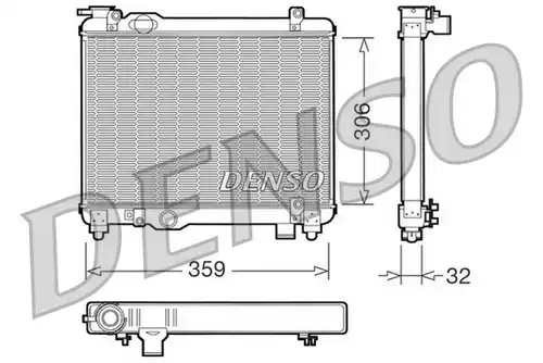 воден радиатор DENSO DRM09082