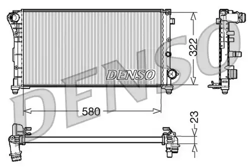воден радиатор DENSO DRM09085