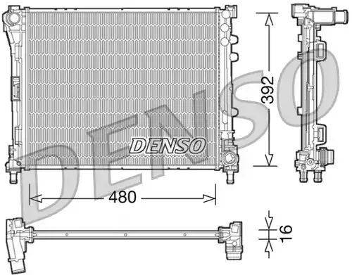 воден радиатор DENSO DRM09087