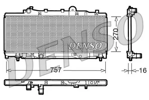 воден радиатор DENSO DRM09092