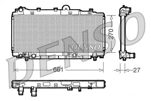 воден радиатор DENSO DRM09093