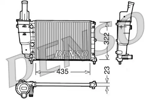 воден радиатор DENSO DRM09095
