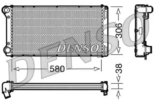 воден радиатор DENSO DRM09098