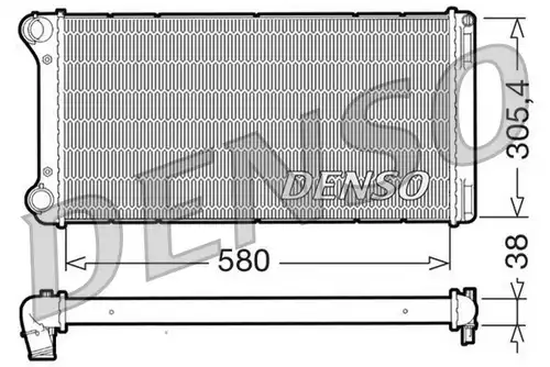 воден радиатор DENSO DRM09103
