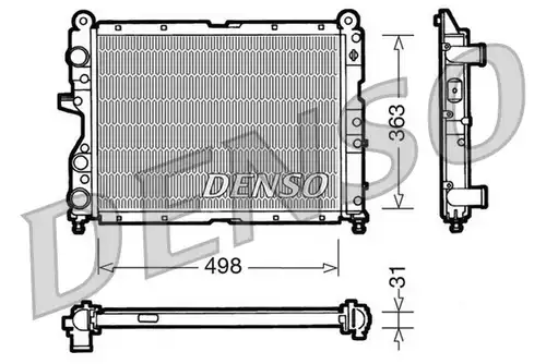 воден радиатор DENSO DRM09131