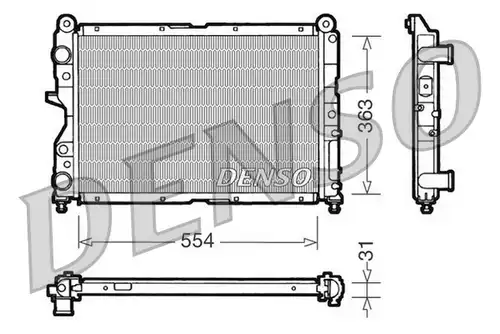 воден радиатор DENSO DRM09132