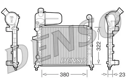 воден радиатор DENSO DRM09134