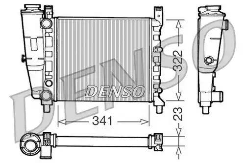 воден радиатор DENSO DRM09141