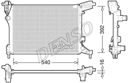 воден радиатор DENSO DRM09165