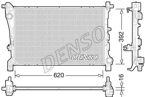 воден радиатор DENSO DRM09166