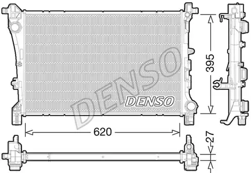 воден радиатор DENSO DRM09167