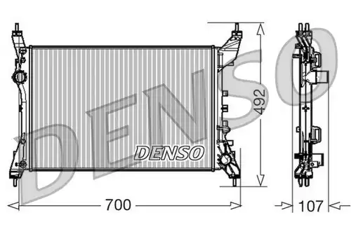 воден радиатор DENSO DRM09170