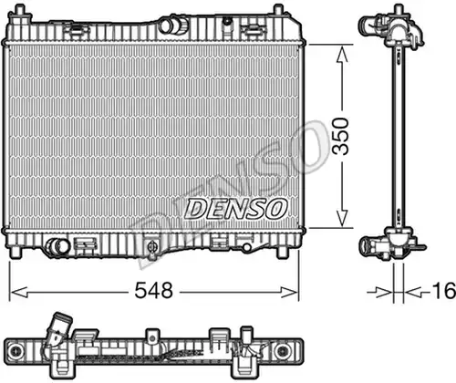 воден радиатор DENSO DRM10005