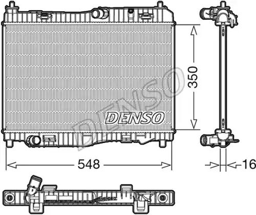 воден радиатор DENSO DRM10006