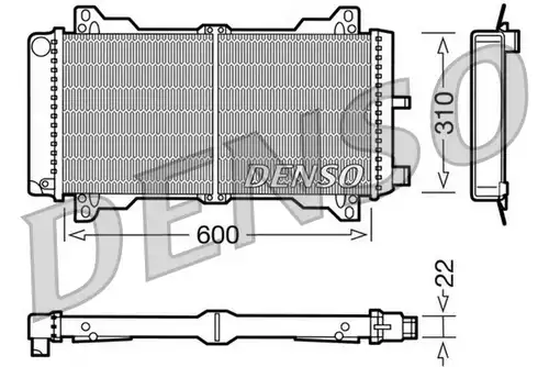 воден радиатор DENSO DRM10013