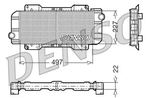 воден радиатор DENSO DRM10019