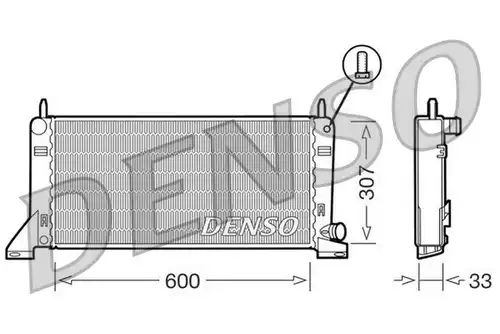 воден радиатор DENSO DRM10020