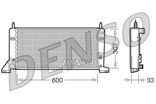 воден радиатор DENSO DRM10021