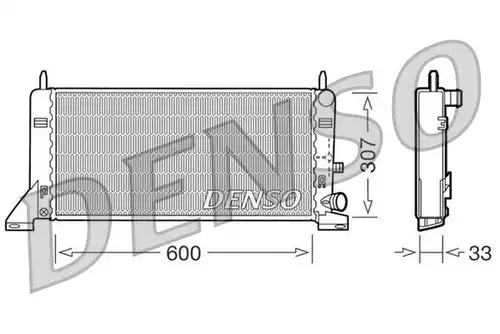 воден радиатор DENSO DRM10023