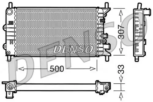 воден радиатор DENSO DRM10024