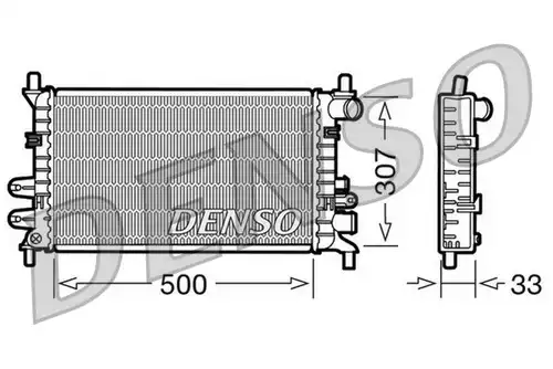 воден радиатор DENSO DRM10027